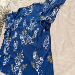 Vince Camuto Floral Blue Women's Top
